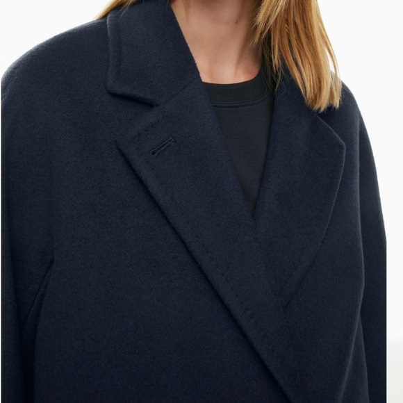 Aritzia babaton, the slouch coat mid lengths black - Picture 3 of 10